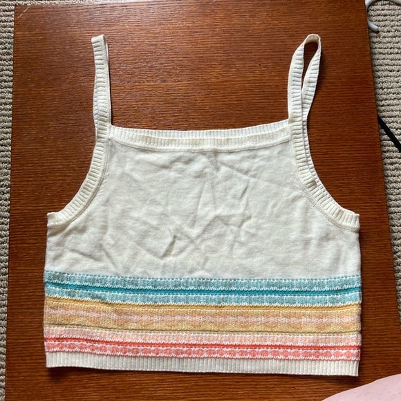 ONEILL MILA knit Tank crop top size small - Picture 3 of 8